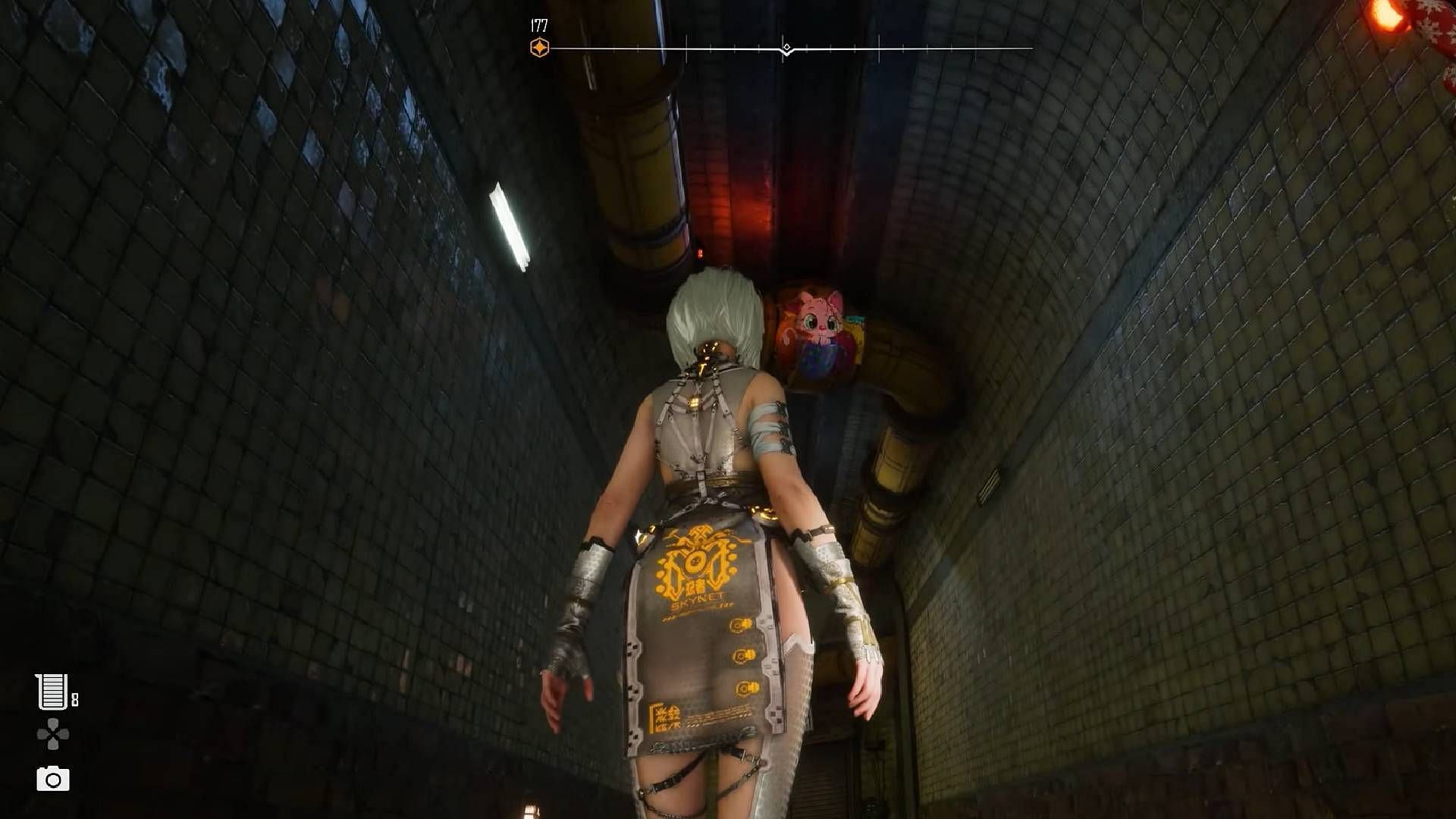 Look above to see the Cute Cat graffiti (Image via Shift Up || YouTube@Darkhowl Gaming)